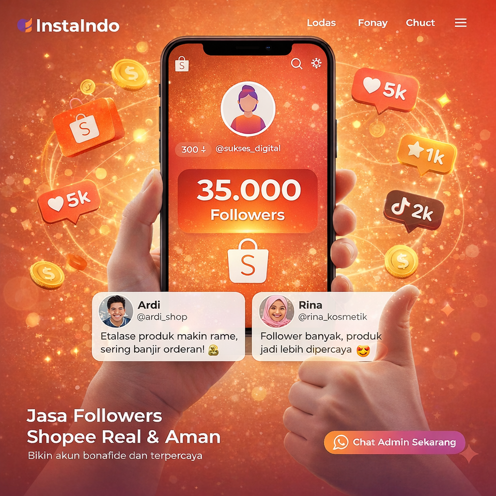 Jasa Followers Shopee Indonesia, Aman, dan Bergaransi