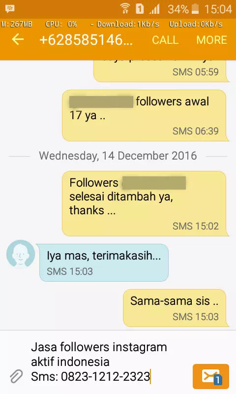 Testimoni Jasa Followers TikTok Aman - Bukti 1