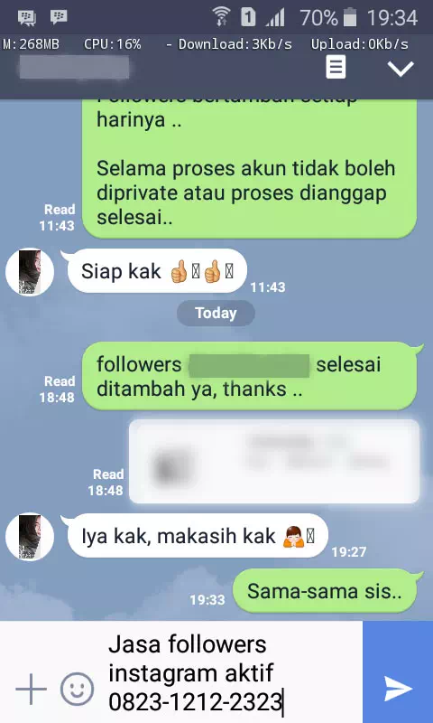 Testimoni Tambah Followers Tanpa Password - Bukti 3