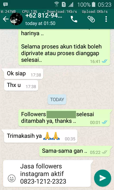 Review Layanan Bulanan Auto Like IG - Bukti 59